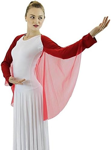 Danzcue Womens Adore Dance Dança Anjo Wing de ombros