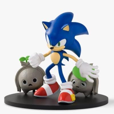 Sega Sonic Premium Figura Sonic Frontier Hedgehog Tamanho Comprimento total com cerca de 3,9 x 5,5 polegadas japonês ver.