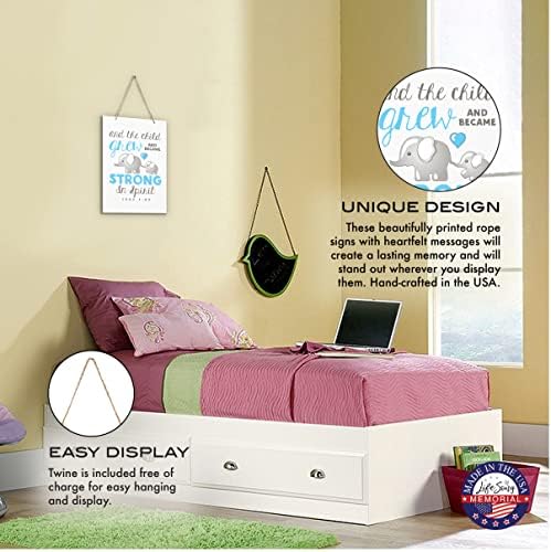 Milestos de vida de elefante decoração de parede decoração sinais para crianças, quarto, berçário, corredores, quarto de meninos e meninas do bebê, crianças pequenas do tamanho de 8 ”x 12” com orgulho