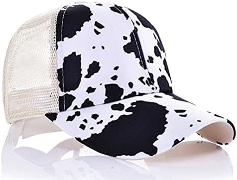 Chapéus de bola de bola de rabo de bola de vaca feminino