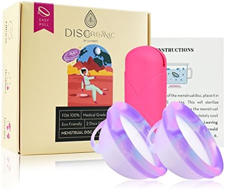 Pull Easy Discorgânicos de Lamarti | Disco menstrual reutilizável ecológico | Copo menstrual, tampão e alternativa de tampa