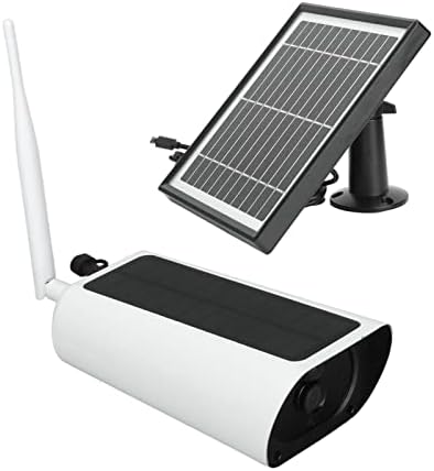 Câmeras de segurança solar câmeras sem fio, câmeras de vigilância de wifi ao ar livre, FHD de 1080p, detecção de movimento