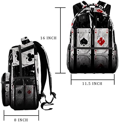 Cartão de poker A Bomb Mackpacks Boys Girls School Book Bag Travel Caminhando Camping Daypack Rucksack