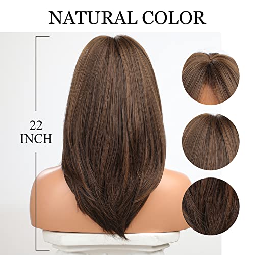 Loira unicórnio ombre marrom peruca mista peruca marrom comprimento de peruca natural perucas naturais perucas para