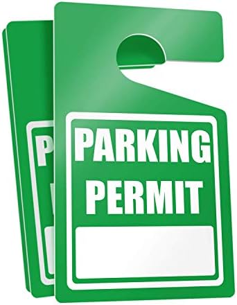 Bagunça grande espessura espessa hangtags - permissão de estacionamento pendurar etiqueta - etiquetas de estacionamento