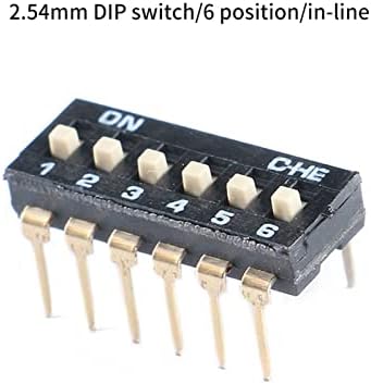 NEHIT 5PCS/LOT SMD/DIP SUJAMENTO DE TOLHAÇÃO DO TIPO DE TIPO DE SLIDE 2,54MM 1P/2P/3P/4P/5P/6P/8P BLACK DIAL SWITCHES