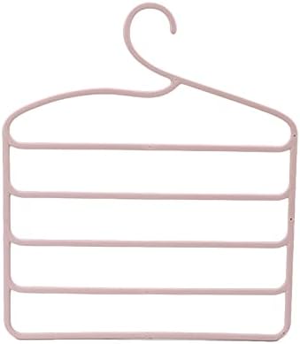5 camadas cabide rack de armazenamento calças multifuncionais cabides titulares de calças cabide de roupas de guarda de guarda -roupa de guarda -roupa 624