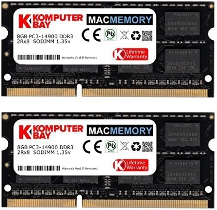 Komputerbay 16 GB Kit de canal duplo 2x 8GB 204pin DDR3-1066 SO-DIMM 1066 PC3-8500 para Apple