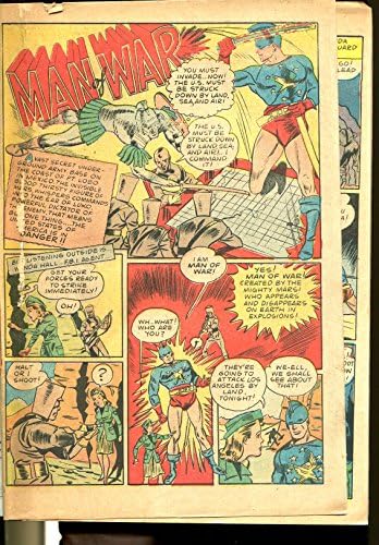 Homem da Guerra 1 1941-CENTAUR-1ST Issue-Liberty Guards-Vapo-Man-Fire-Man-Sentinel-P