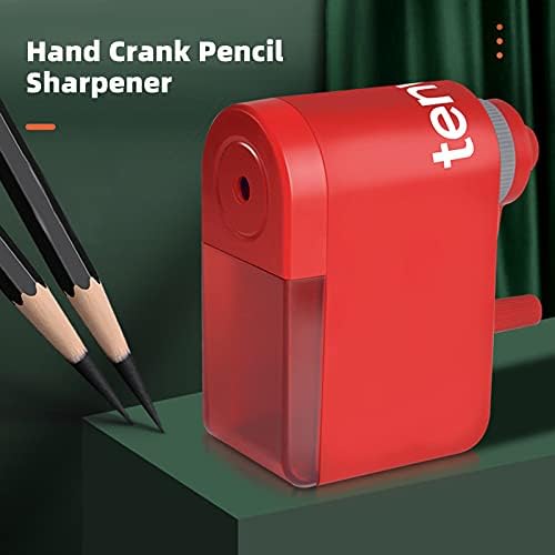 Sharpador, tenwin Manual Lápis Sharpador Mança Mank Pencil Sharpner A nitidez ajustável para lápis de 6,5 a 8 mm para estudantes