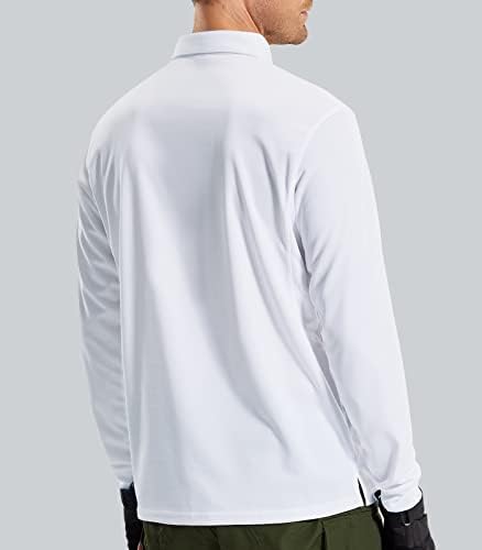 Mier Men's Outdoor Performance Tactical Camisetas longas e curtas de manga curta, que bebem umidade, proteção solar
