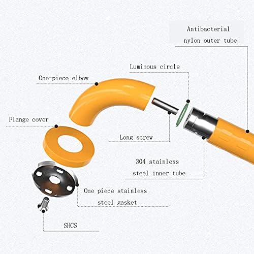 Luofdclddd barra de captura para banheira, barra de garagem, barra de balanceamento de banheiro não derramado assistência sênior