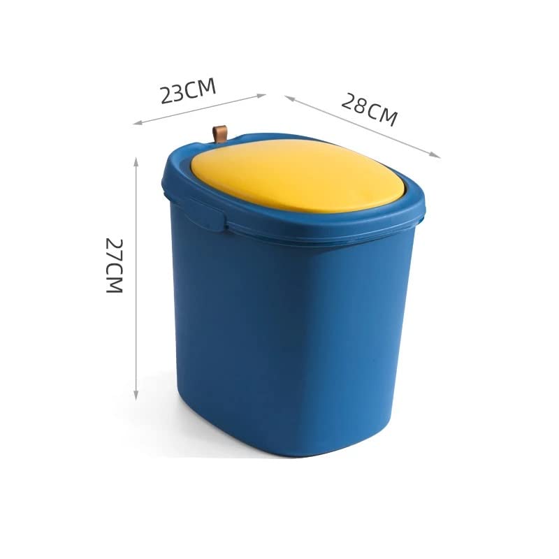 Tatsen Press-On latas de latas de latas domésticas tampa de cozinha cesta de papel de banheiro com tampa criativa da sala