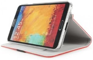 Forestgreen Voia Premium Nylon Basic Folio Cover Case para Samsung Galaxy Note 3 - Embalagem de varejo - Red