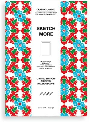Poli.art.Design Aqua Limited Sketchbook 30 folhas 200 g/m2 formato A5, colorido cinco