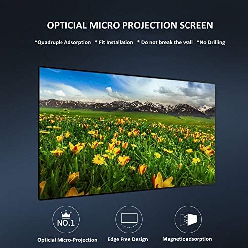 Dsfeoigy A primeira tela de micro projeção óptica de 8k 4k Retro Reflexivo ALR Telas com adsorção magnética 1.6 Alto ganho