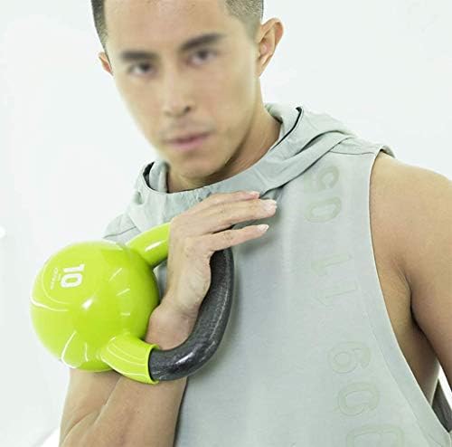 YFMMM Kettlebell portátil, com alça de pesos de kettlebell Definir equipamento de exercícios revestido com vinil ótimo para treino