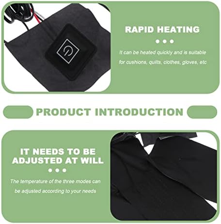 Yardwe 1 Conjunto: Fibra Usb Aquecimento interno Roupa de colete elétrico Pad para aquecedor Aquecedor Cushion barriga e carregamento