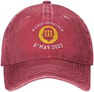 Coroação do rei Charles III 6 de maio de 2023 Chapéu de beisebol Retro Monarch Britânico Chapéus de beisebol da coroação real para