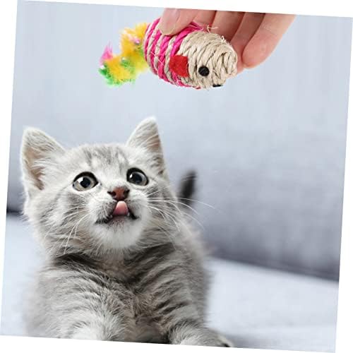 IPETBOOM 2 Conjuntos de brinquedos de gato de gato artesanato Toys Dogman Toys Cat Plush Set Playthings Cat Playthings Dog Interactive Toy Pet Supplies Kitten Scratch Scratch Tays Toys Toys Tool Tool Tool Funny Toys Cat Toys Toys Toys