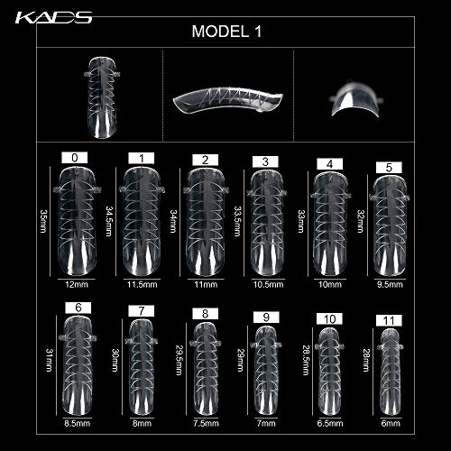 KADS 120pcs Clear Tampa completa Sistema de unhas dupla Formulário UV Gel acrílico Arte da unha Molde artificial Dicas