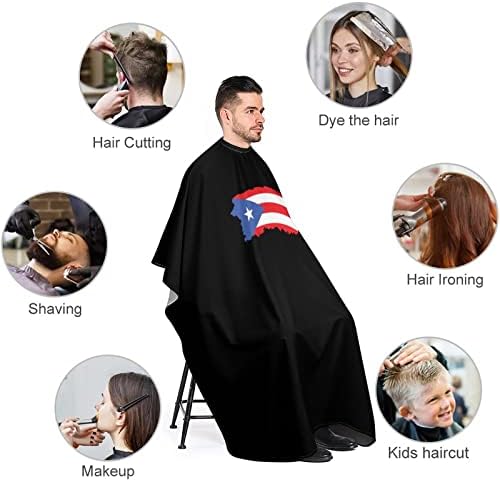 Porto Rico bandeiras rica em barbeiro de barbeiro Cabo de corte de cabelo impermeabilizado com cabeceira de encerramento