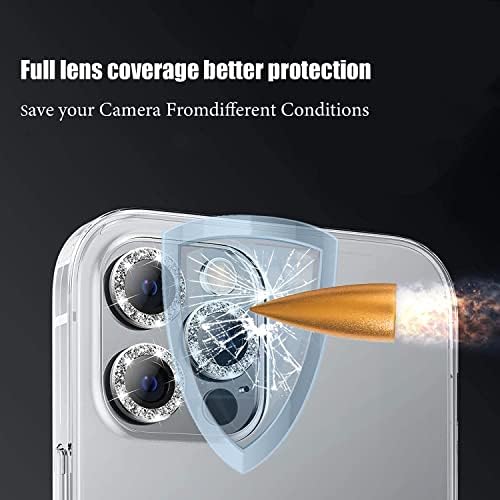 O protetor da lente da câmera de Kalyani para o iPhone 13 Pro/13 Pro Max, protetor de lente temperado premium, a liga