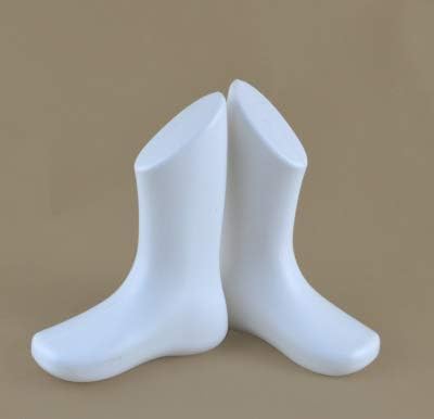 Zhongjiuyuan 4pcs Modelo de meias de meias exibir molde para sapatos Sandália Mannequin Plastic Kids Kids Ferramenta branca PE substitui
