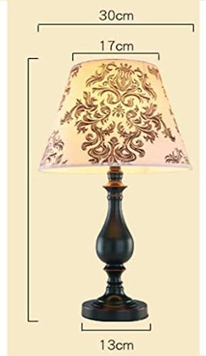 Lâmpada de mesa Sxnbh, lâmpada de mesa de cabeceira de cabeceira, lâmpada de mesa simples, lâmpada de mesa de tecido