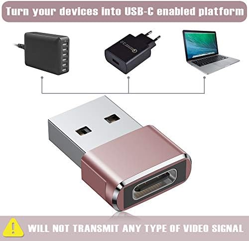 USB C fêmea para um pacote de adaptador masculino com cabo de carregador PD de 100w de 100w, compatível com MacBook Pro M1,