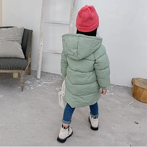 Criança criança garotas meninas casaco de suéter inverno grosso botão quente com capuz casaco à prova de vento fora