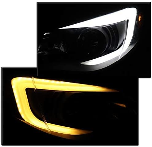 ZMAUTOPARTS LED TUBO PROJETOR DE TUBO LAMPLES DE PARTIMAS DE PARTIMAS COMPATÍVEIS DE BLACK/FUMO COMPATÍVEL com 2008-2014 Subaru