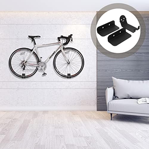 Armazenamento de garagem Doitool 1 Definir bicicleta monte de parede de parede de parede cabide de parede de bicicleta portador de armazenamento