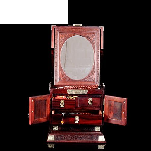 Caixas de jóias vermelhas de casamento clássico de Wodeshijie Wood
