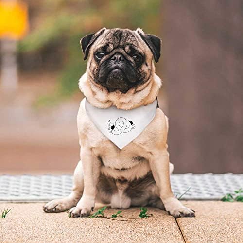 Grande cachorro de cão de salsicha e gato/petão bandana