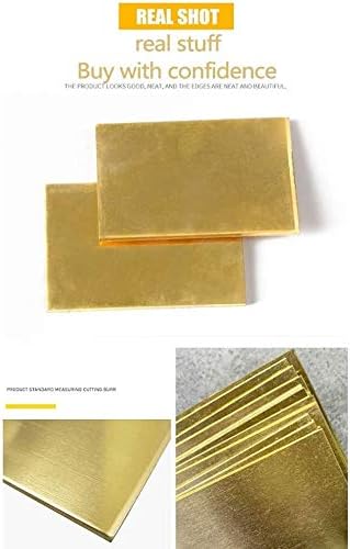 Folha de latão de latão Umky espessa várias especificações tamanho 4x4 polegadas para artesanato de metal