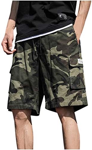 Ymosrh shorts grandes e altos de verão ao ar livre de camuflagem casual macacão de camuflagem plus size shorts shorts