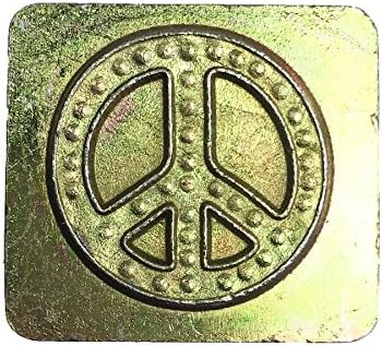 Símbolo de paz de carimbo de couro 3-D 8570-00
