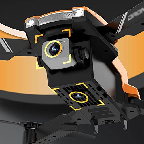 Quitka RC Drone 8K Câmera dupla HD Photografia Aérea Plane de controle remoto com óculos VR Modo sem cabeça com luz LED O corpo