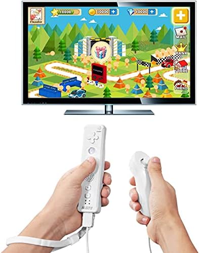 Modeslab 4 Pack Wii Nunchuk Controller e Wii Remote, construído em MotionPlus Wiimote Gamepad Compatível para Wii Wii U