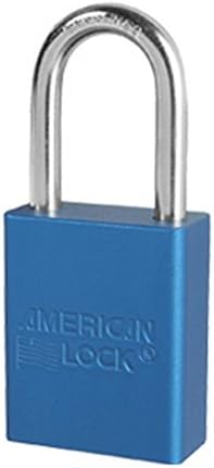 American Lock A1106B1Key A1106Blu1Key Q DG7272 Cadeado com chave, alumínio, azul