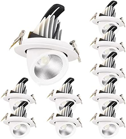 SDFDSSR 20W LED ajustável luminárias de luminárias cobrem de retrofit de bolo de destaque LED de destaque Retorno Retorno 5 PCs 10 PCs LED pode iluminar a luz do tronco de elefante criativo