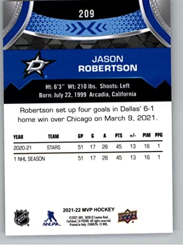 2021-22 MVP Upper MVP Blue #209 Jason Robertson Dallas Star