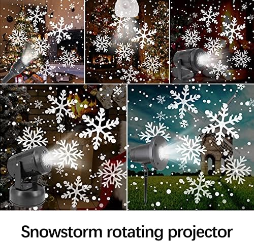 Yiisu #19fv2i natal projeção de neve de neve LED Snow show projetor decoração de natal à prova d'água