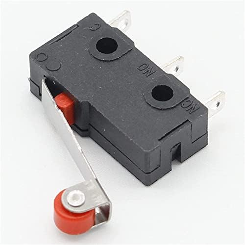 AGOUNOD LIMITE SWITCH 10 PCS Mini Micro limite do interruptor da alavanca do rolo braço spdt snap ação