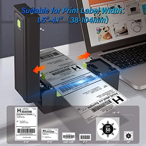 Impressora térmica Miemieyo Bluetooth, impressora de etiqueta de navios sem fio 4x6 para pacotes de remessa, impressora de