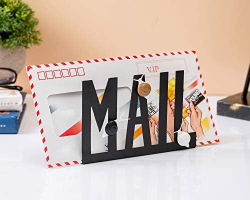 MIATEN METAL METAL Desktop Holder Organizer Letters of -mail classificadores de correio Bound Boundtop Bill Stand com 3