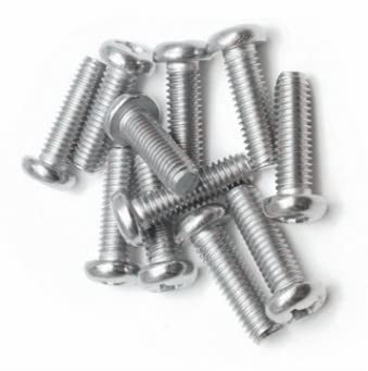 Luiqiufa50pcs m4x8mm parafusos de máquina Pan