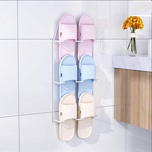 Hnhynsy Shoe Rack Banheiro Rack de sapato pendurado na prateleira de parede não porosa, capacidade de rolamento forte e prateleira