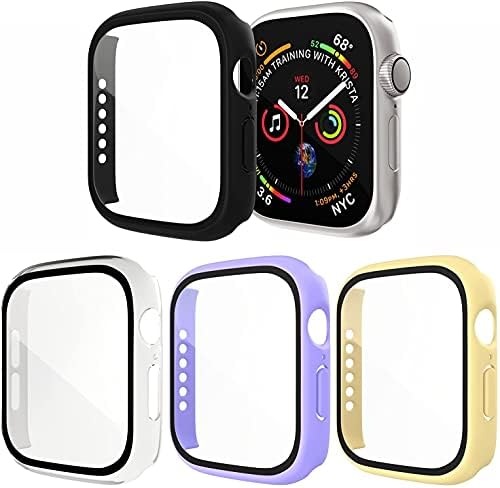 [4 pacote] Exclusivos compatíveis com estojo Apple Watch 42mm, cobertura de proteção contra cobertura de cobertura